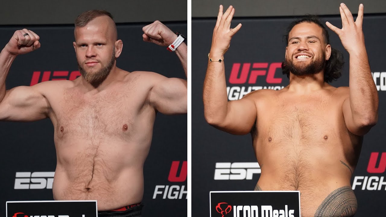 UFC Vegas 88 Official Weigh-Ins: Tai Tuivasa Vs Marcin Tybura